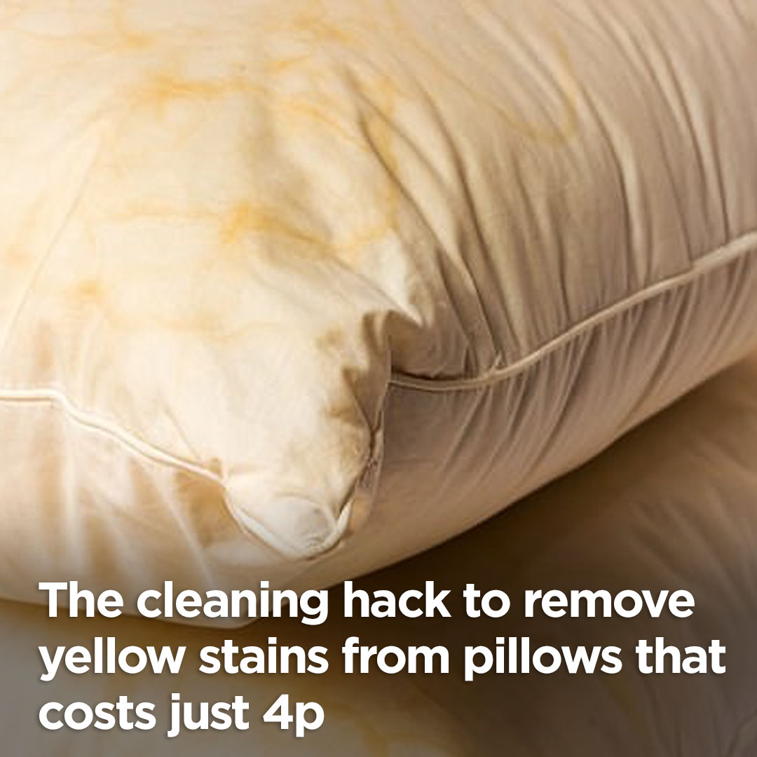 The cleaning hack to remove yellow stains from pillows that costs just 4p